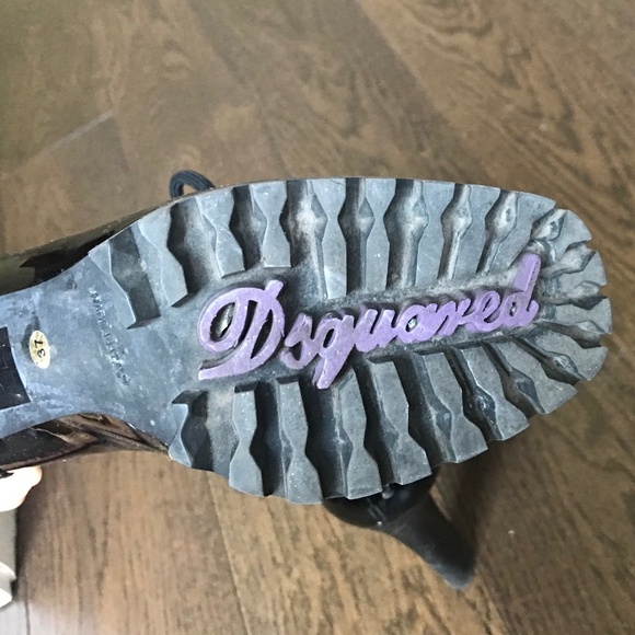 Dsquared2  vintage high  heel leather boots size 37. - Picture 7 of 9